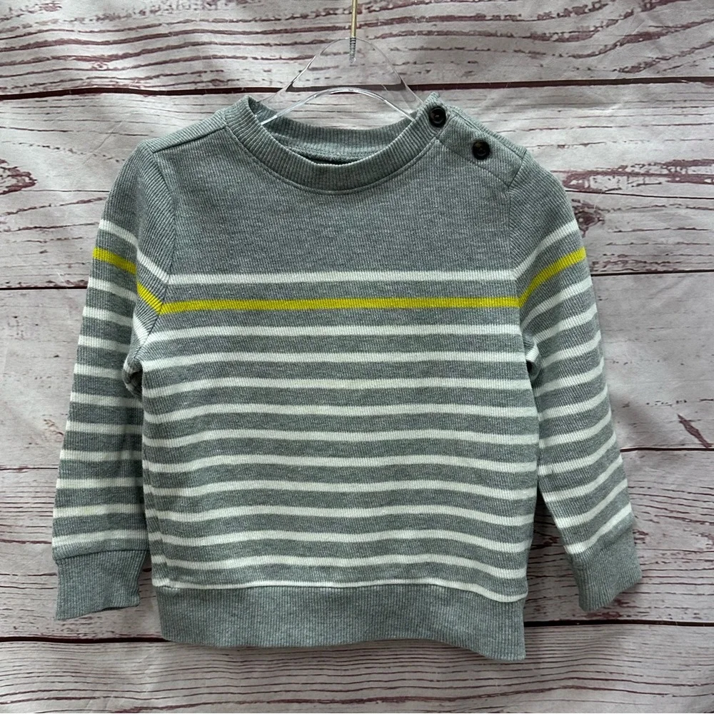 Old Navy Boy's Grey Stripped Sweater Size 4t